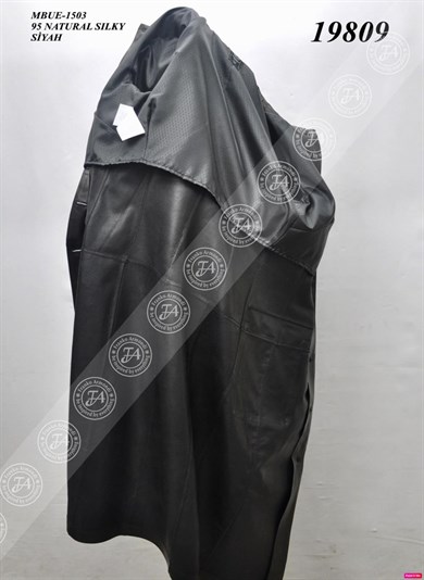 Bayan Gerçek Deri Klasik Elbise Siyah MBUE-1503-19809 FA2