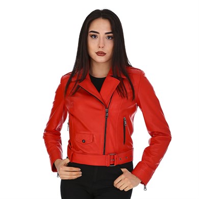 Dinamo Leather Kadın Gerçek Deri Ceket - DB-827 - 20145