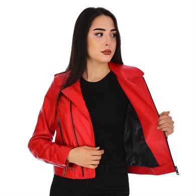 Dinamo Leather Kadın Gerçek Deri Ceket - DB-1569 - 20142