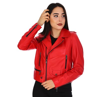 Dinamo Leather Kadın Gerçek Deri Ceket - DB-1569 - 20142
