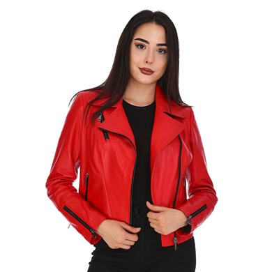 Dinamo Leather Kadın Gerçek Deri Ceket - DB-1149 - 20144