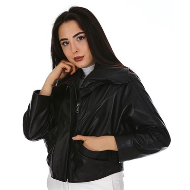 Dinamo Leather Kadın Gerçek Deri Ceket - DB-1568 - 20013