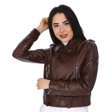 Dinamo Leather Kadın Gerçek Deri Ceket - DB-1569 - 20180